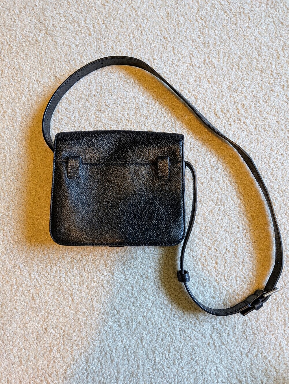 Away Black Pebbled Leather Crossbody Bag - Picture 7 of 15